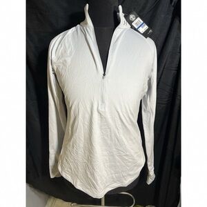 Women's White Long Sleeve Top